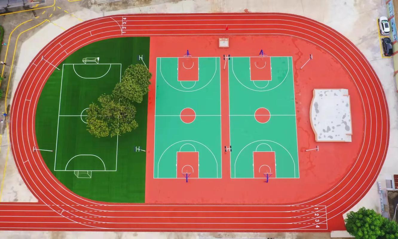 益阳市学校塑胶跑道篮球场 - 方案